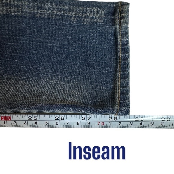 True Religion Liv Low Rise Relaxed Skinny denim jeans button fly women’s 24 - Picture 13 of 13